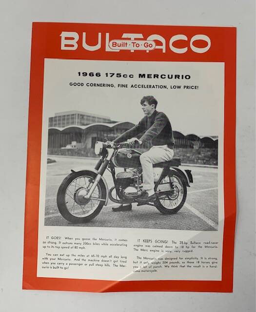 Bultaco Frontera genuine factory sales brochure - ad advertising  advertisement