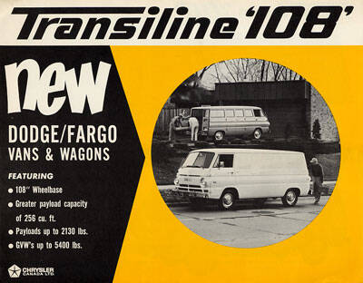 1966 FARGO-DODGE Vans Wagons Sales Catalog-Brochure