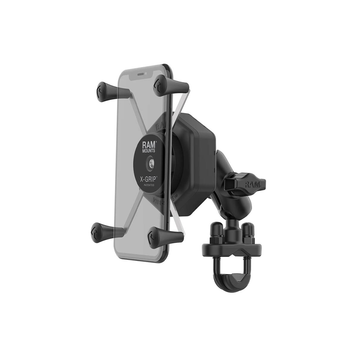 RAM-B-149Z-UN10-462: RAM X-Grip Large Phone Mount with Vibe-Safe & U-Bolt Base