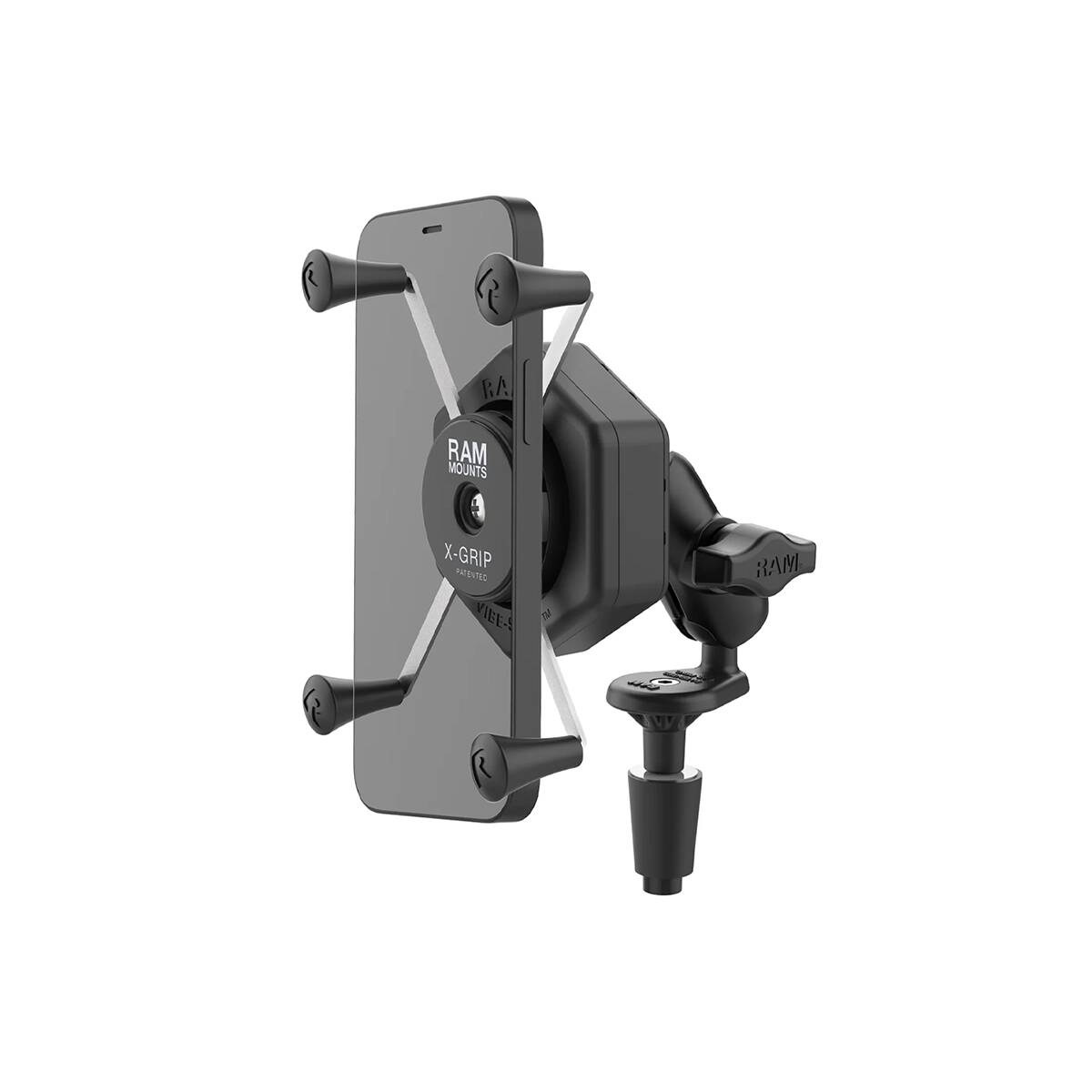 RAM-B-176-A-UN10-462: RAM X-Grip Large Phone Mount with Vibe-Safe & Fork Stem Base