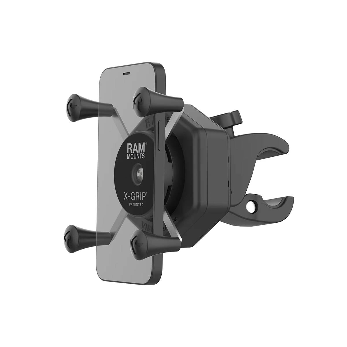 RAM-HOL-UN7-462-400: RAM X-Grip Phone Mount with Vibe-Safe & Small Tough-Claw