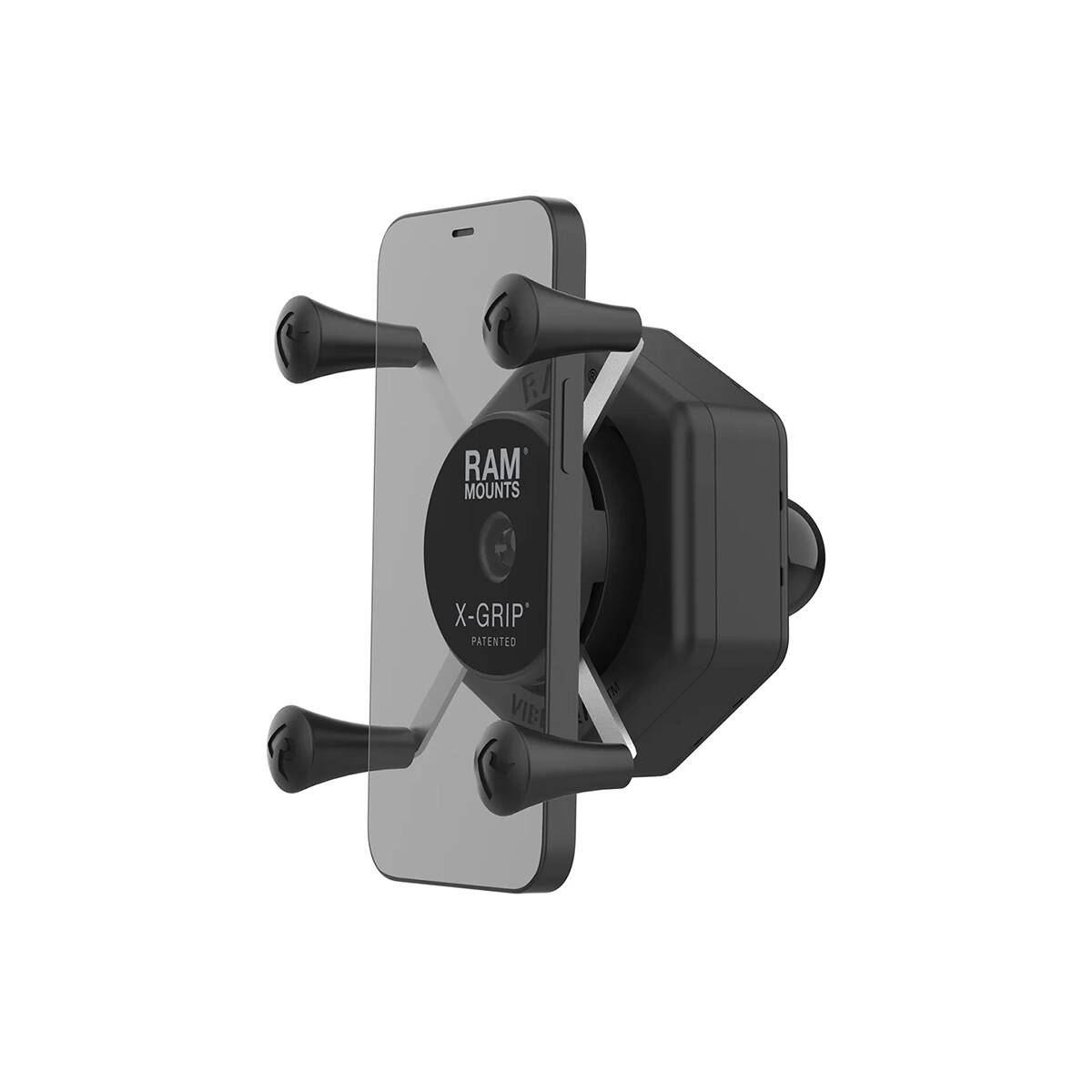 RAM-HOL-UN10B-462: RAM X-Grip Large Phone Holder with Ball & Vibe-Safe Adapter