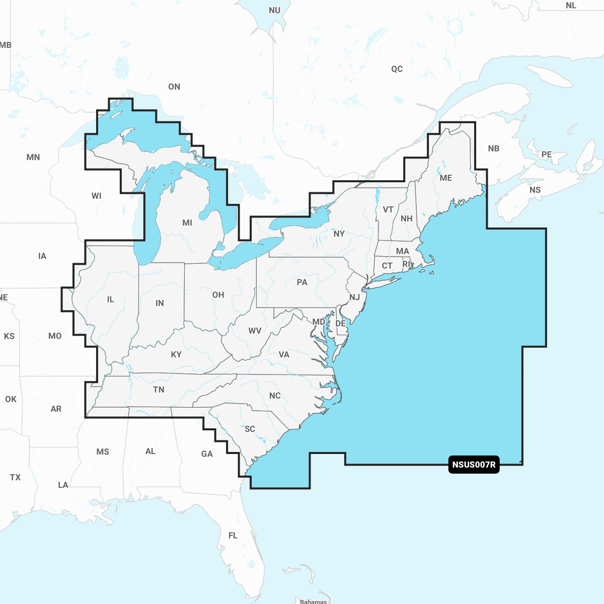 Garmin Navionics+: NSUS007R - Garmin Navionics+ U.S. East