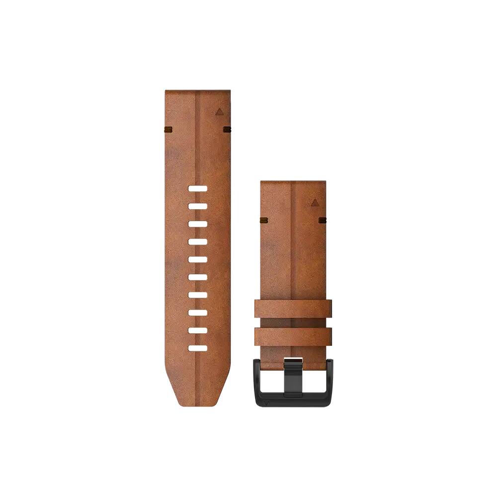 Garmin QuickFit 26 Watch Bands - Leather - Chestnut