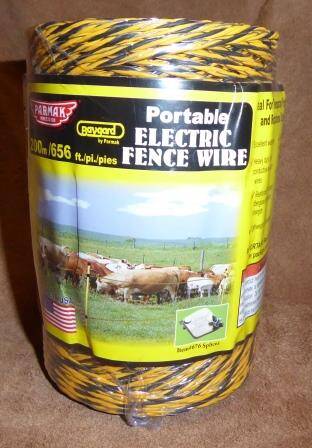 Baygard 656' White Portable Electric Fence Wire