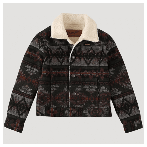 Wrangler Men's Sherpa Lined Jacquard Print Jacket 112318500 - Russell's  Western Wear, Inc.