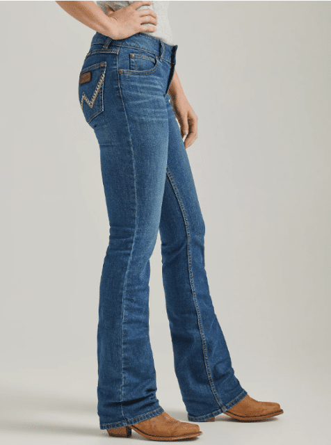 Wrangler Ladies Retro Mae Mid Rise Bootcut Jean In Emma - The