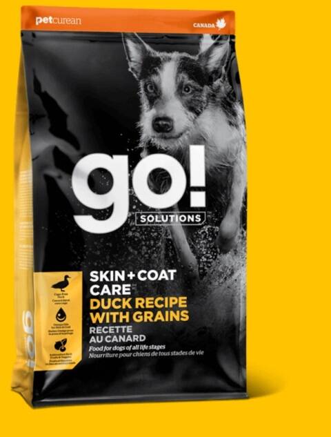 Go! Solutions Skin + Coat Care Duck Recipe with Grains for Dogs