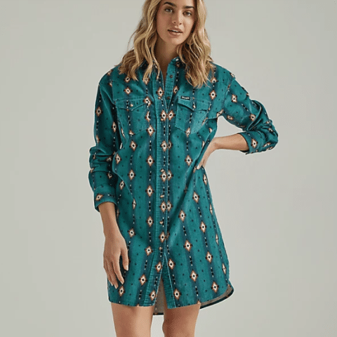 Cord cheap western dress