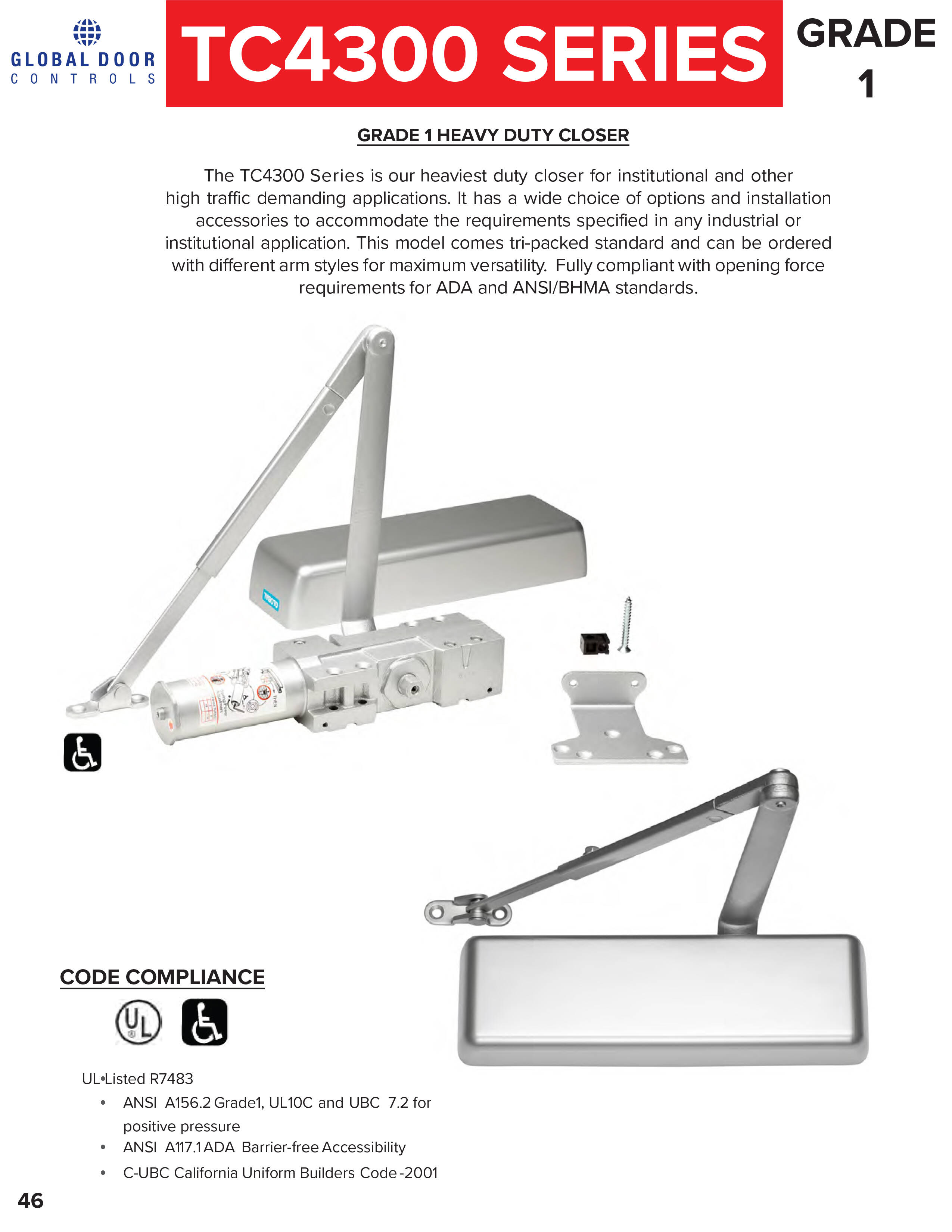 Grade 1 Heavy Duty Size 1-6 TC4300 Series HOACNS Aluminum