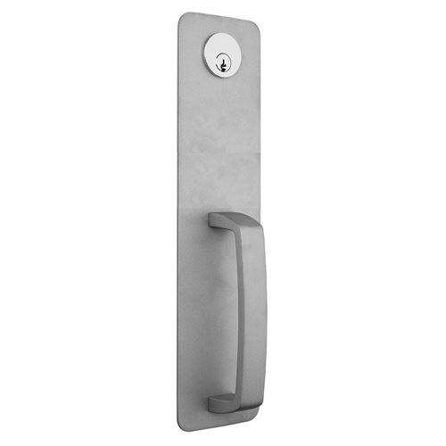 Aluminum commercial night latch handleset trim for exit devices