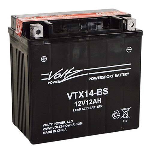 ハト Voltz VTX14-BS-FS Factory Activated AGM Powersports Battery