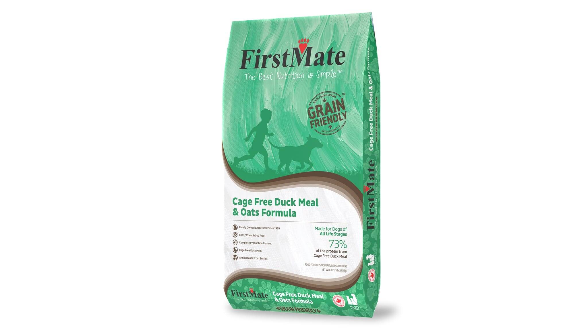 FirstMate Grain Friendly CageFree Duck & Oats Dog 11kg Manchester