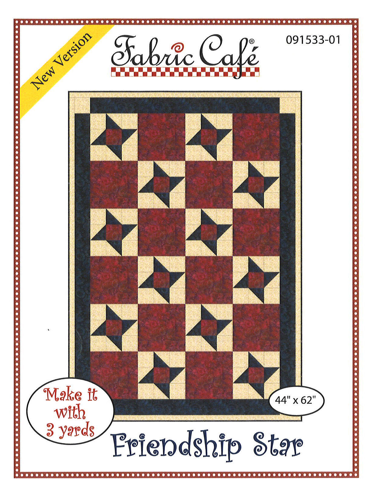 Friendship Star - 3 Yard Quilt Pattern