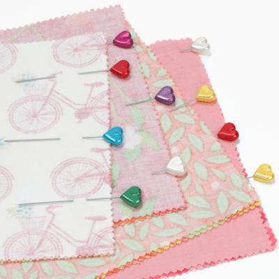 Heart Pearlized Pins