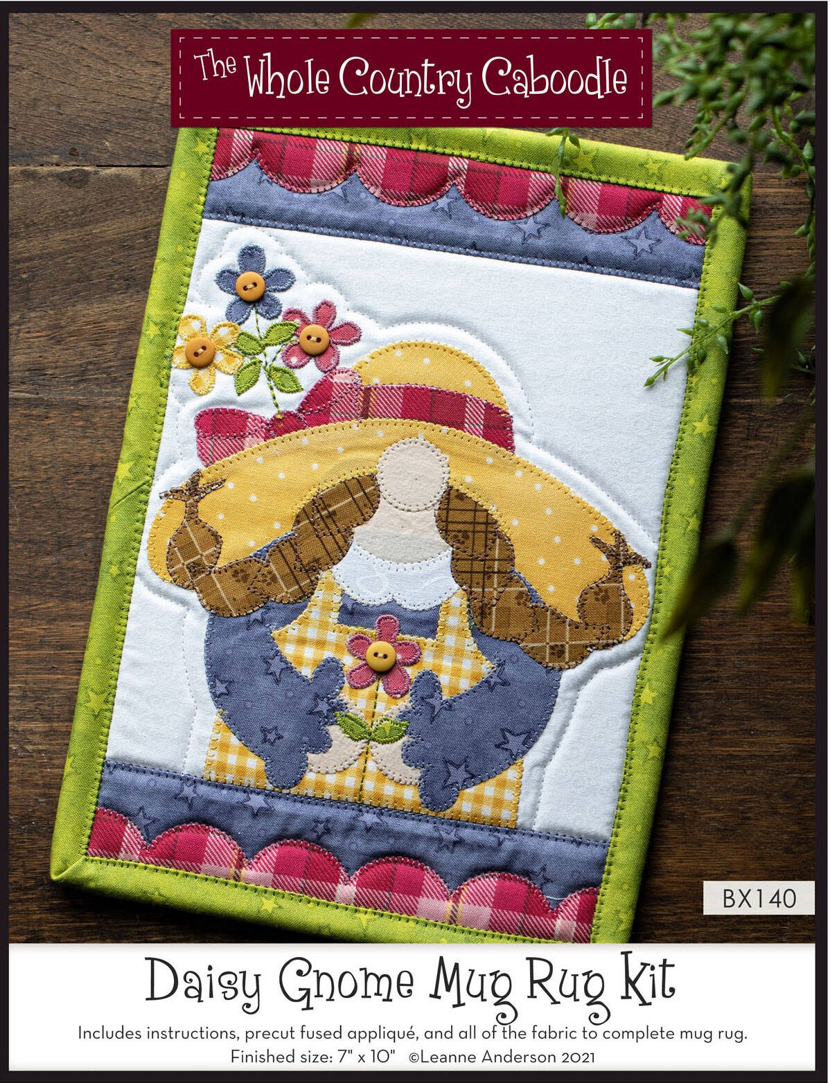 Daisy Gnome Mug Rug Kit*