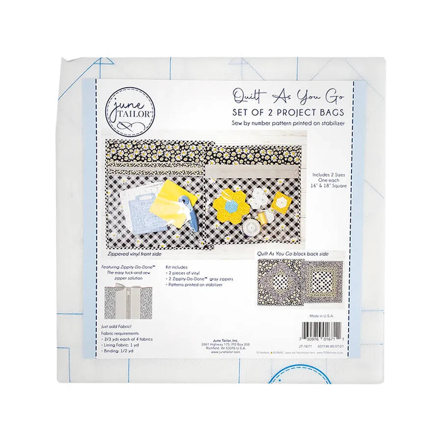 Zippity-Do-Done Project Bags Sewing Kit - GRAY