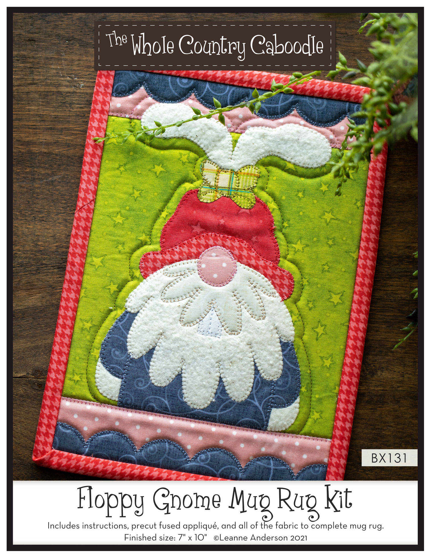 Floppy Gnome Mug Rug Kit*