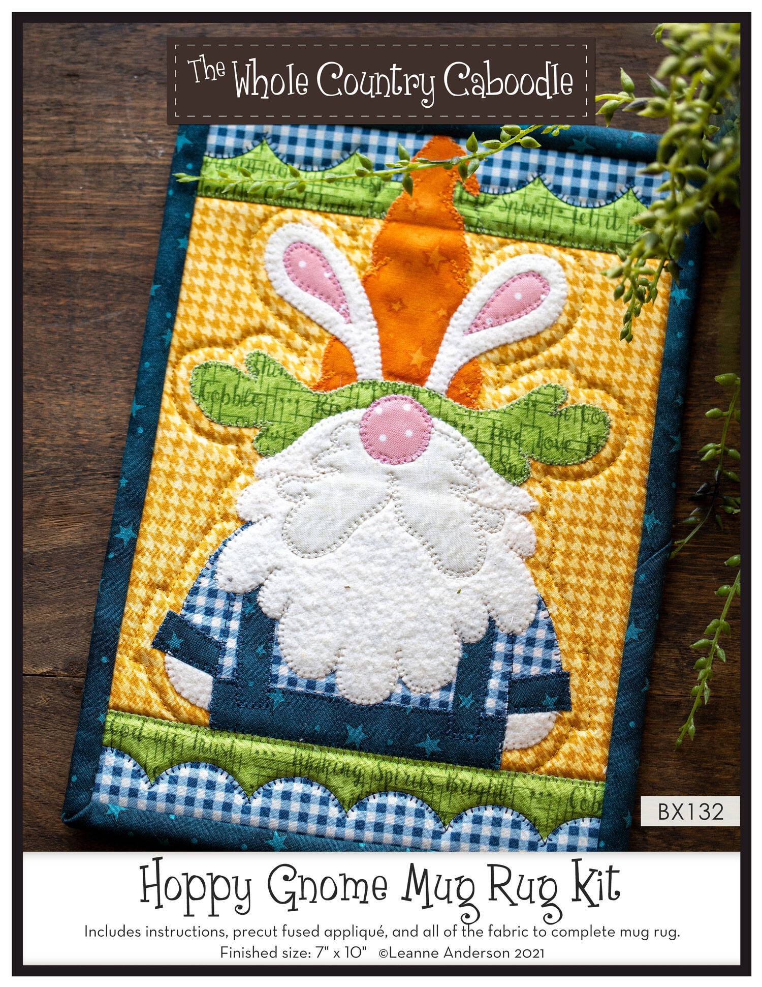 Hoppy Gnome Mug Rug Kit*