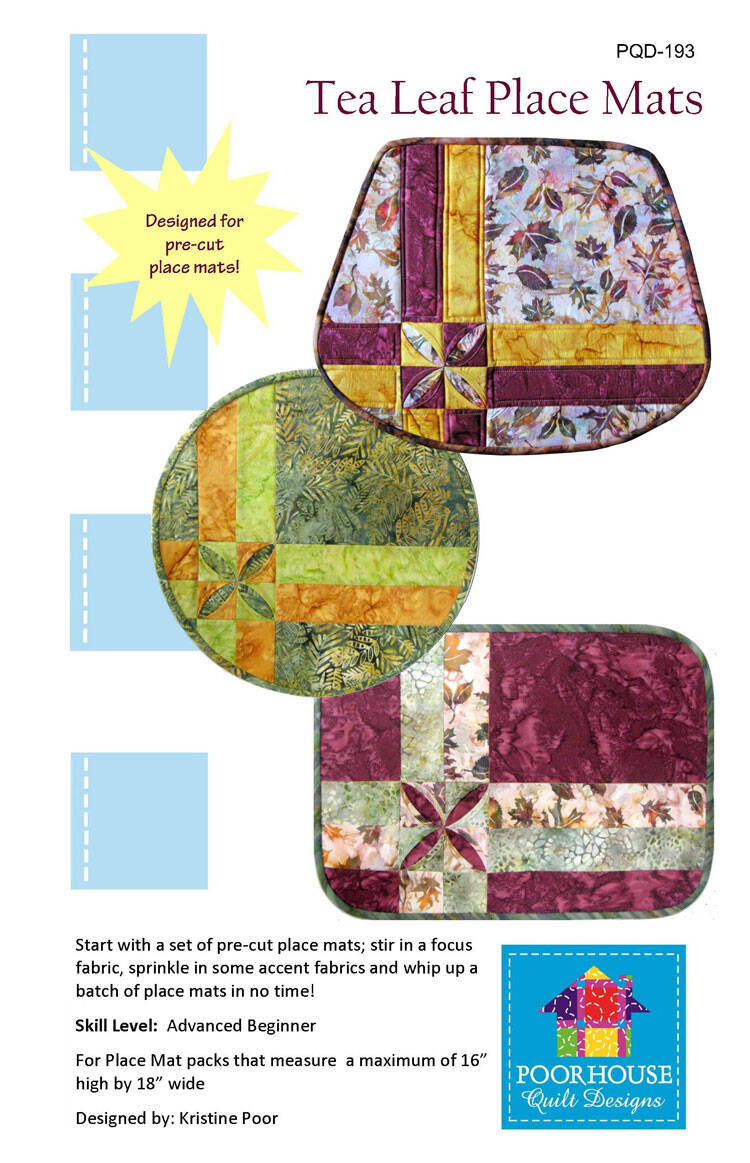 Tea Leaf Placemats Pattern