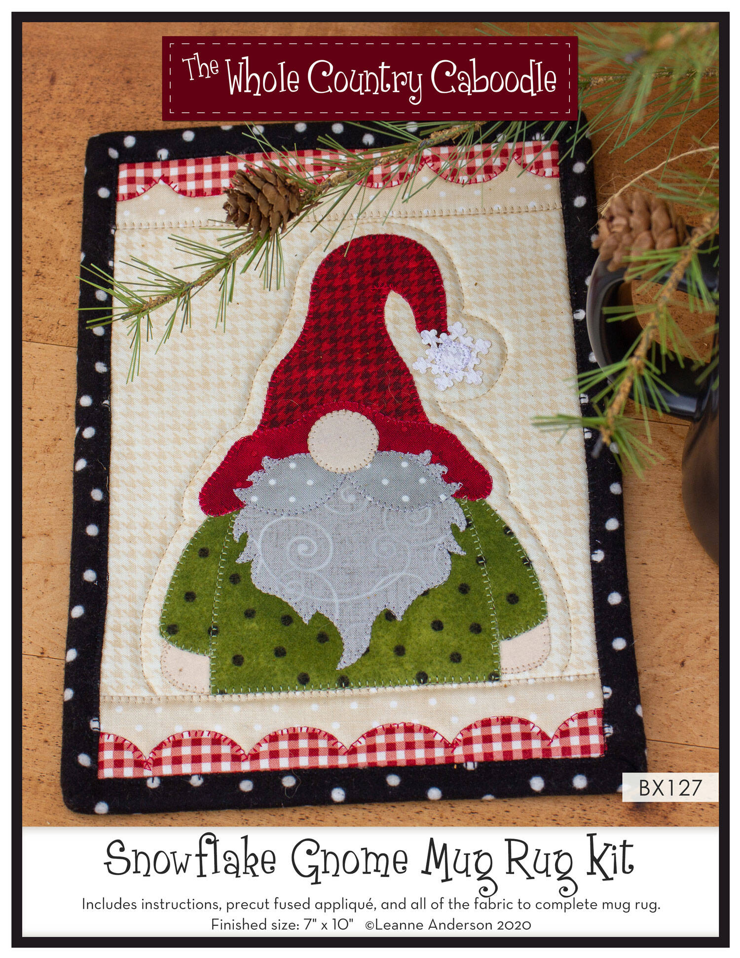 Snowflake Gnome Mug Rug Kit*
