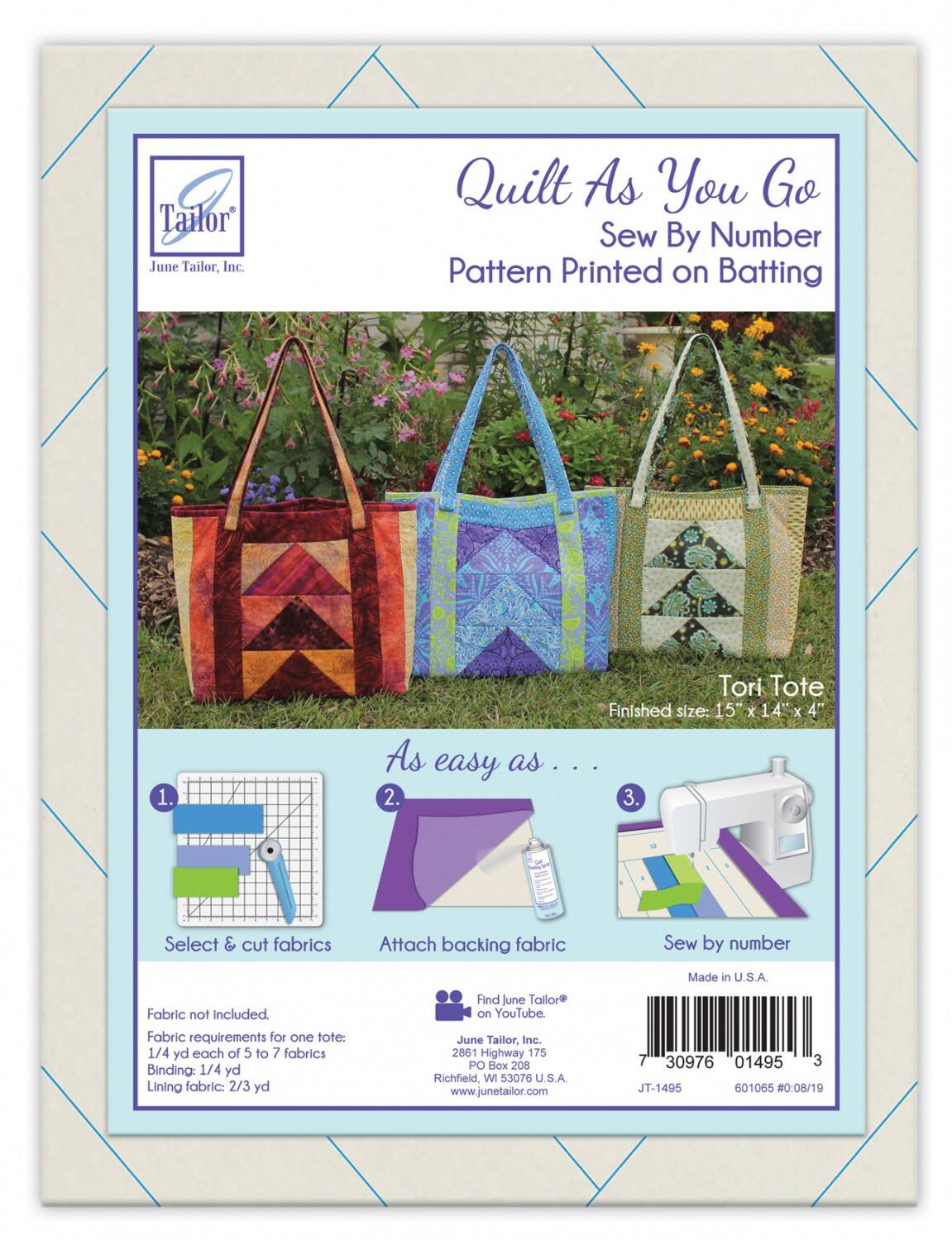 Quilt As You Go - TORI TOTE