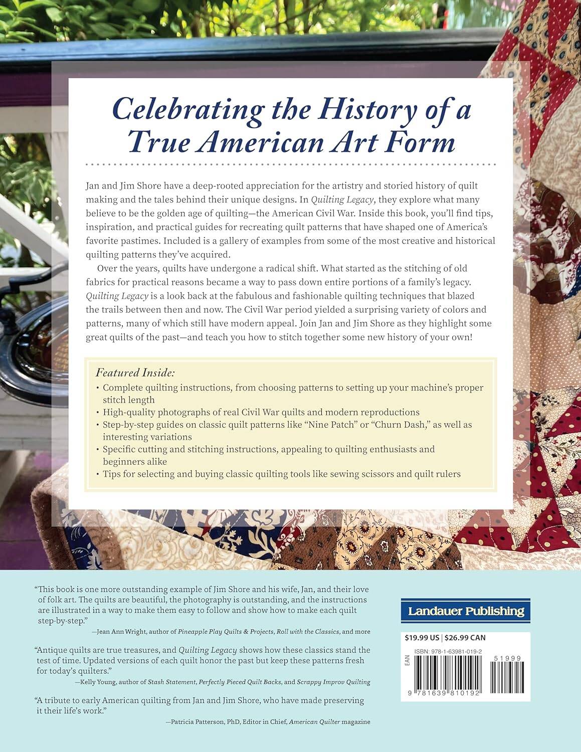 Quilting Legacy -12 Reproduction Designs from a Cherished Collection of Antique