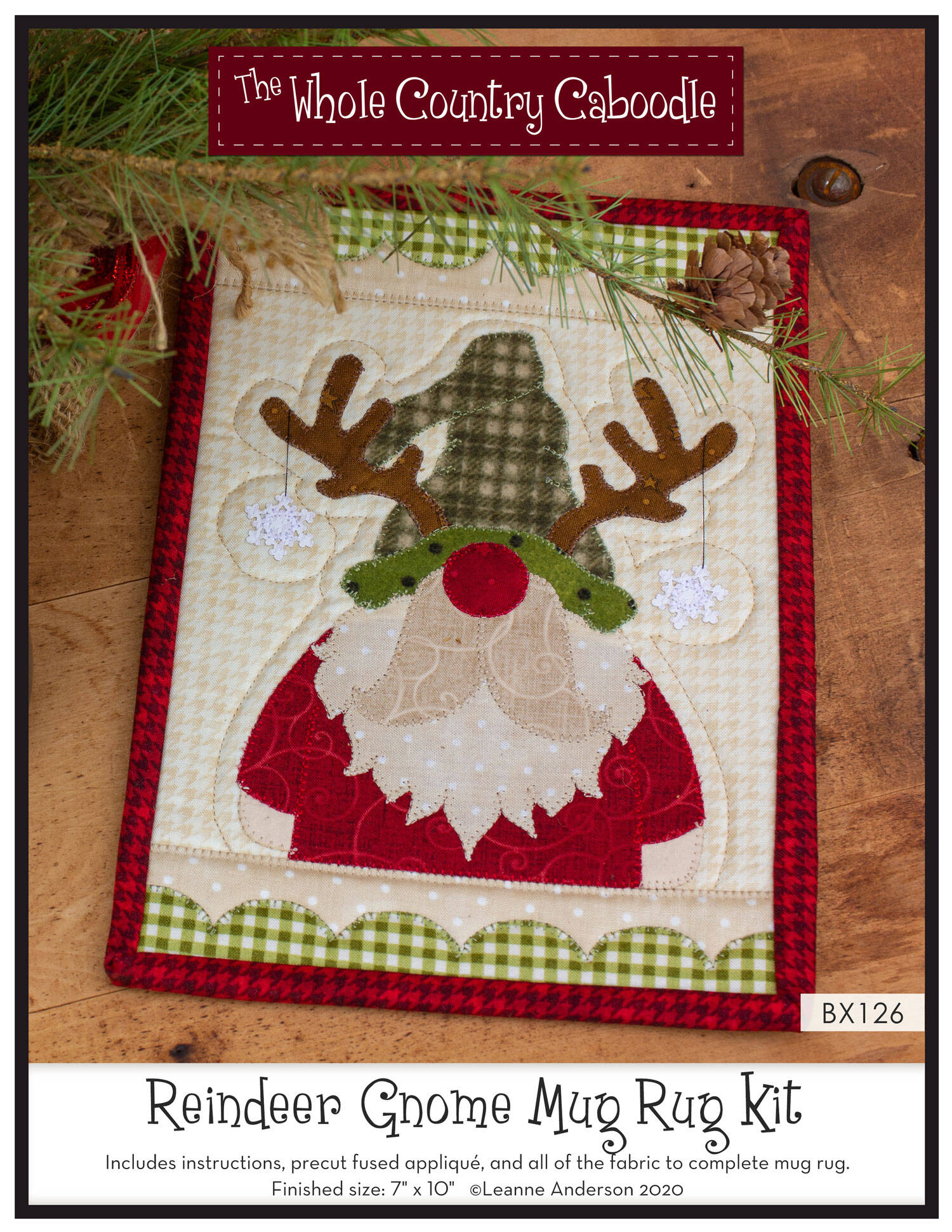Reindeer Gnome Mug Rug Kit*