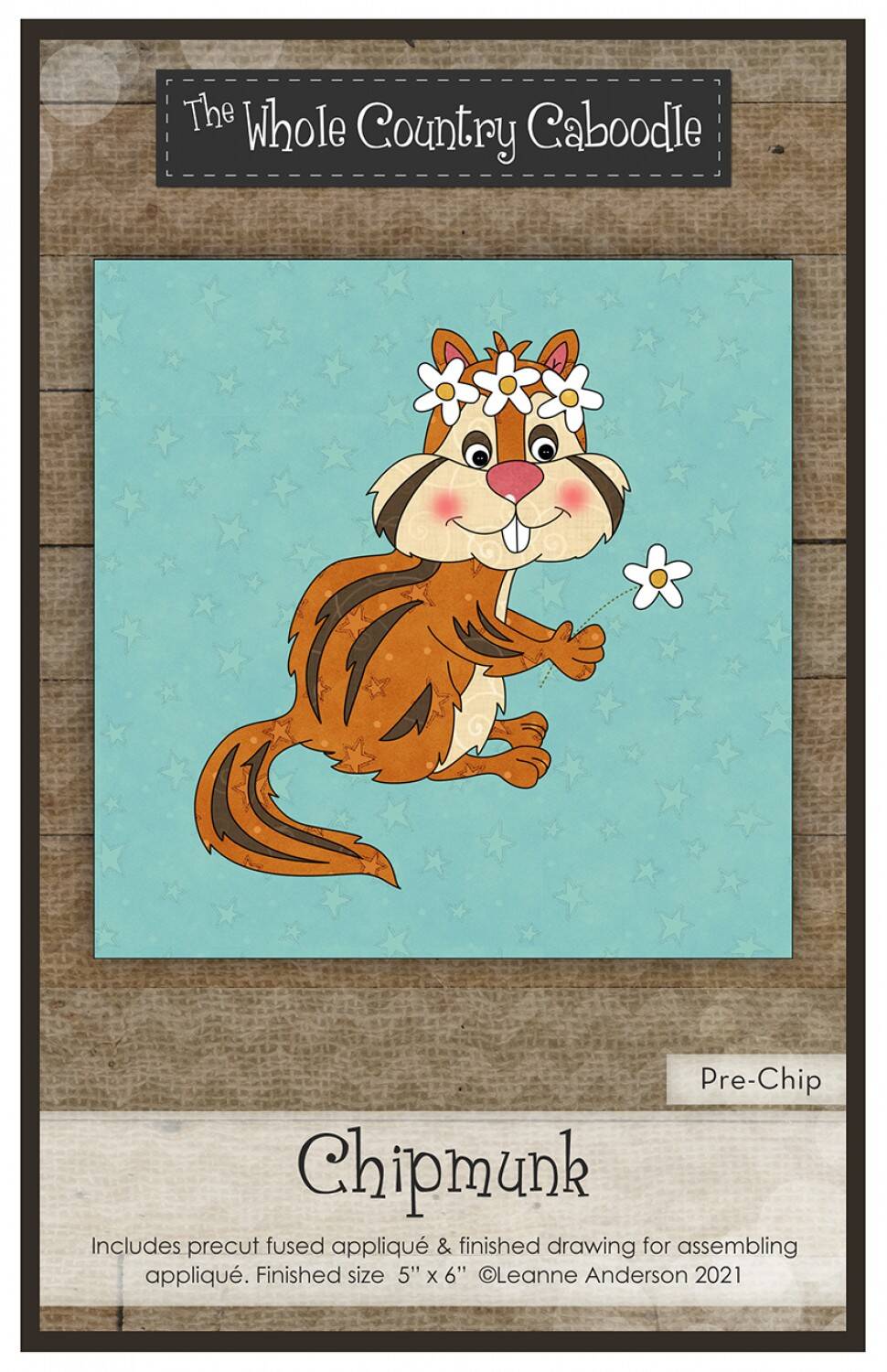 Chipmunk Precut Fused Applique Pack