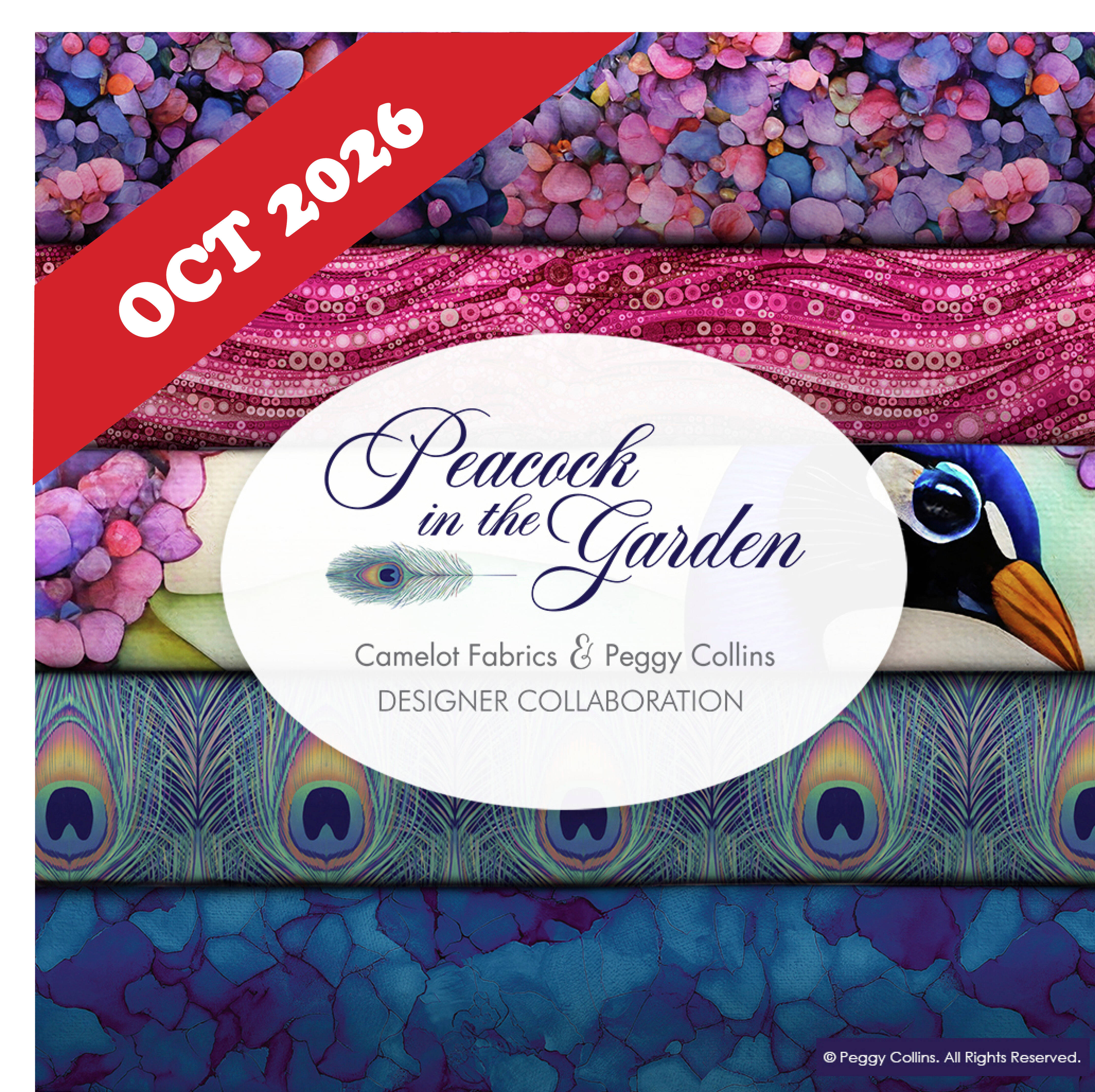 PEACOCK IN THE GARDEN