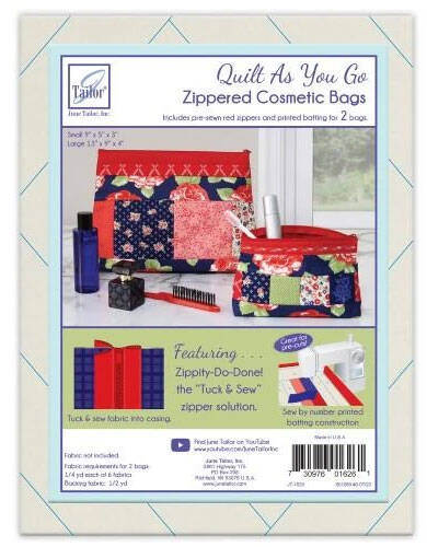 Cosmetic Bag with Zippity-Do-Done - RED*