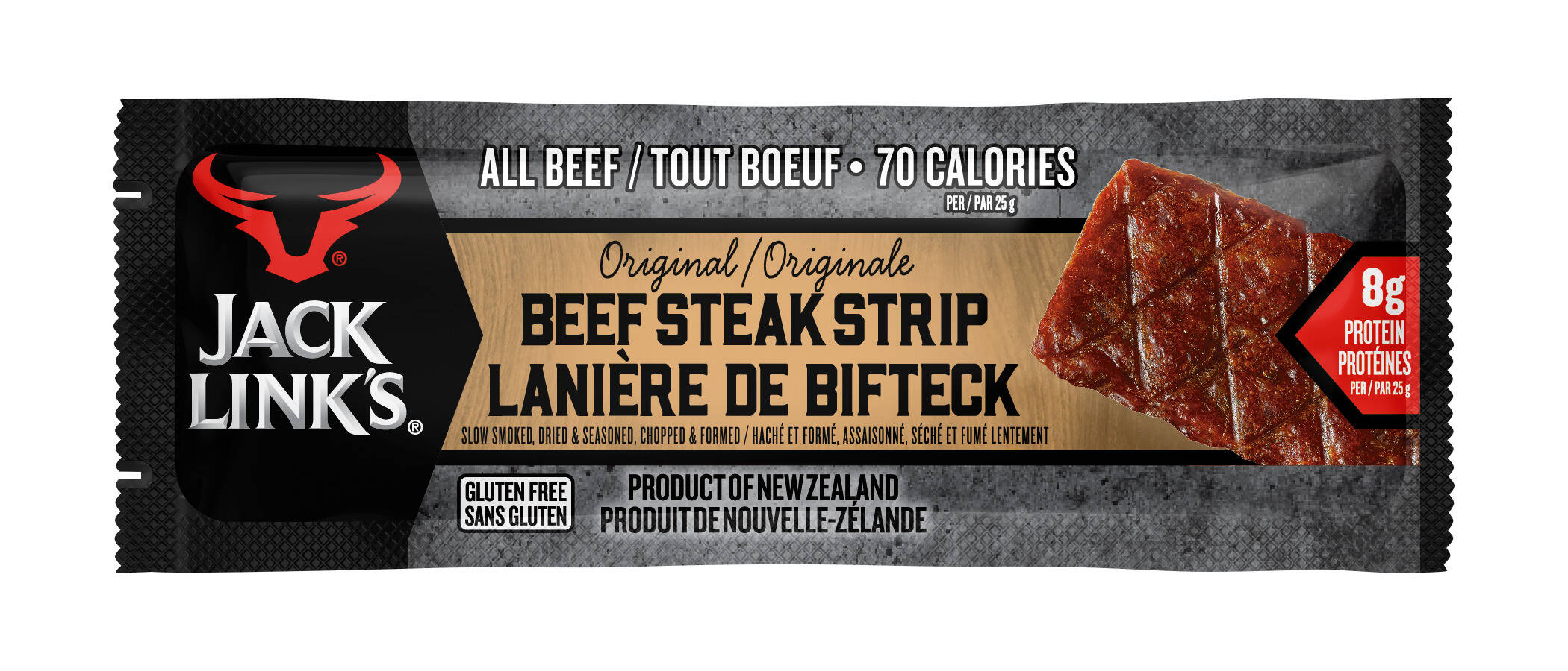 jack links beef steak strip original 25g (12) - JN Webb Wholesale