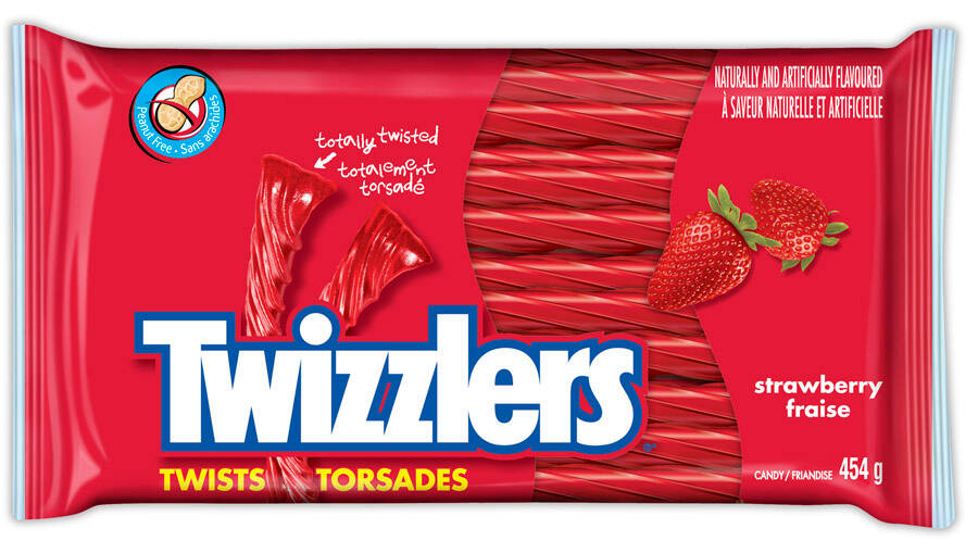 y&s twizzler party pack strwberry 454g (12) 162198