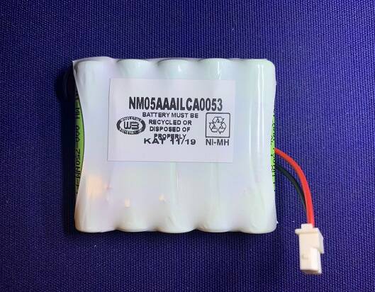 6V 750mAh Inline NiMH AAA pack w/CA005-3 Connector | Wholesale