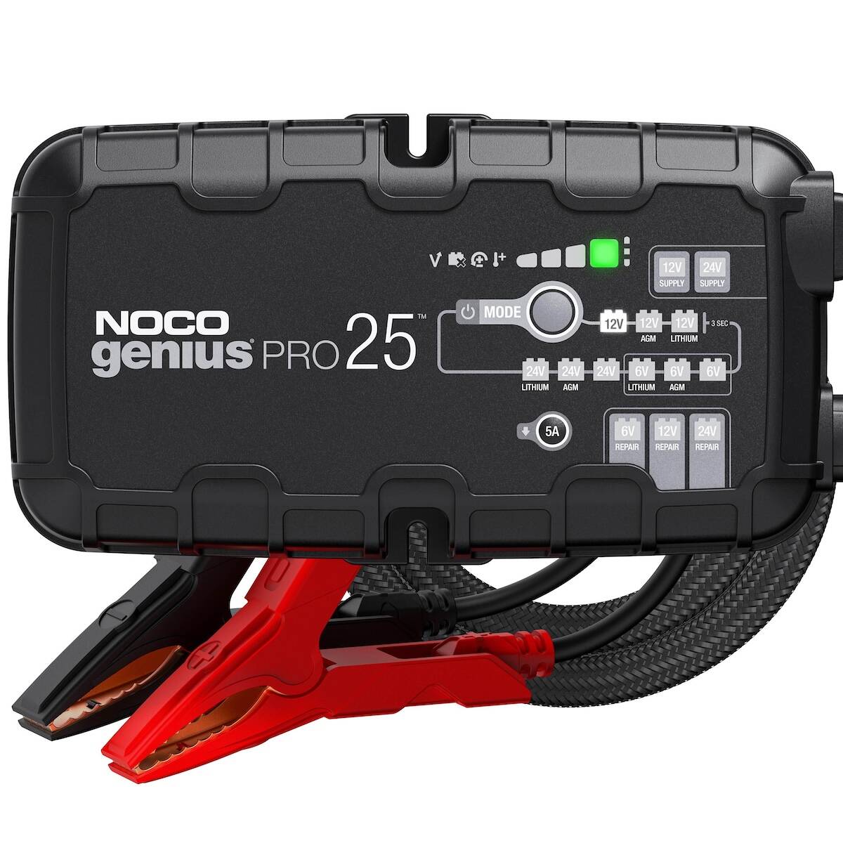 Charger 6/12/24V 25A (6/12V) 12.5A (24V) Fully Automatic NOCO