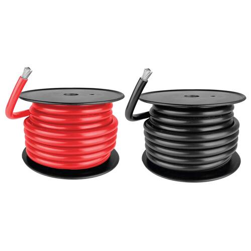 25mm2 170 A Amps Flexible PVC Battery Welding Cable Black Red 1 - 100M M  Lengths