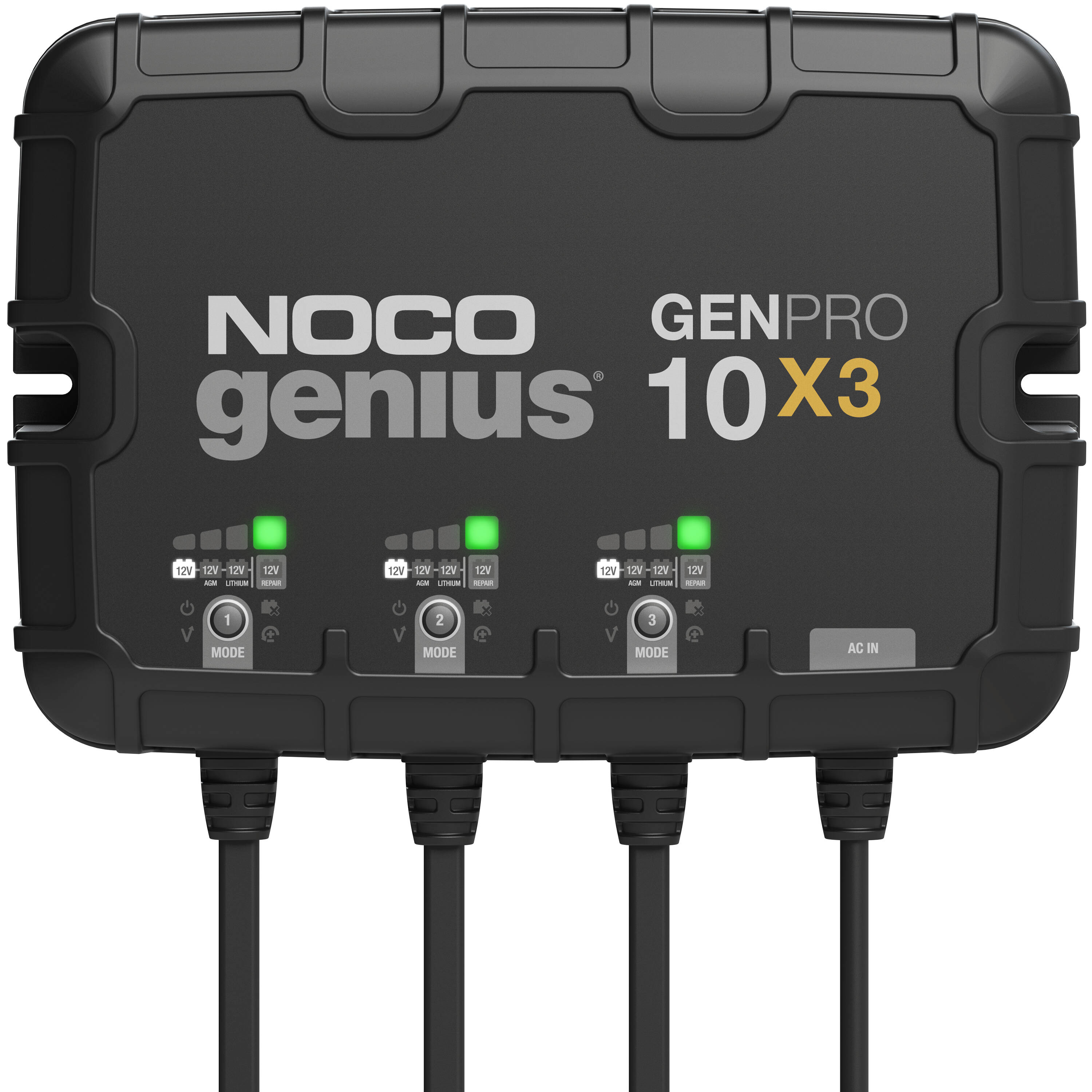 Charger 12V 10A 3-Bank (3x10A) OnBoard Waterproof Fully Automatic