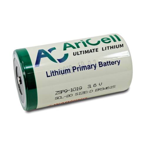 ER34615 Lithium Thionyl Chloride (Li-SOCI2) Battery