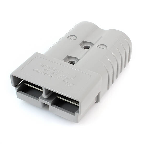 thumbnail image 2 of 350A Battery Connector Plug - 2/0 AWG Quick Disconnect With Silver Terminals (Blue) 2 of 10