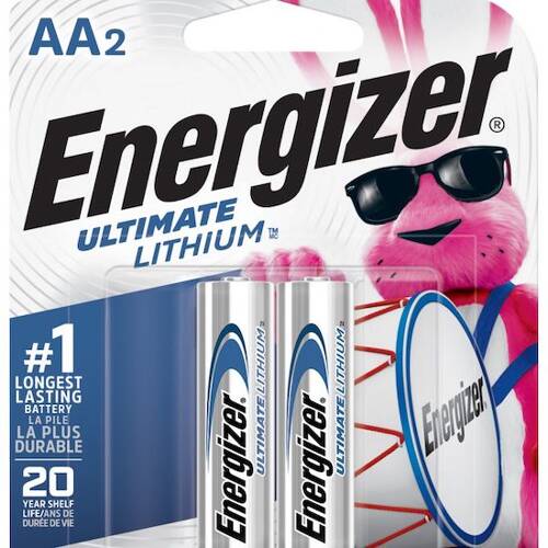Energizer Lithium Iron Disulfide AA Batteries 1.5V